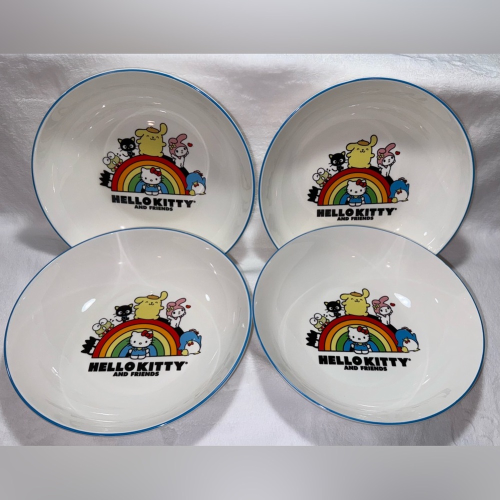 Hello Kitty & Friends - 4 Dinner Bowl Set